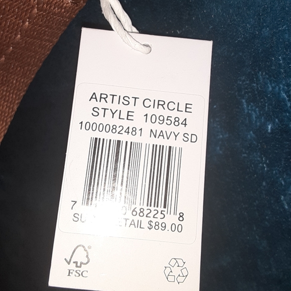 👁👁 NEW❗❗❗Sakroots Foldover Denim & Leather Cross Body Shoulder Bag Purse - Picture 4 of 6